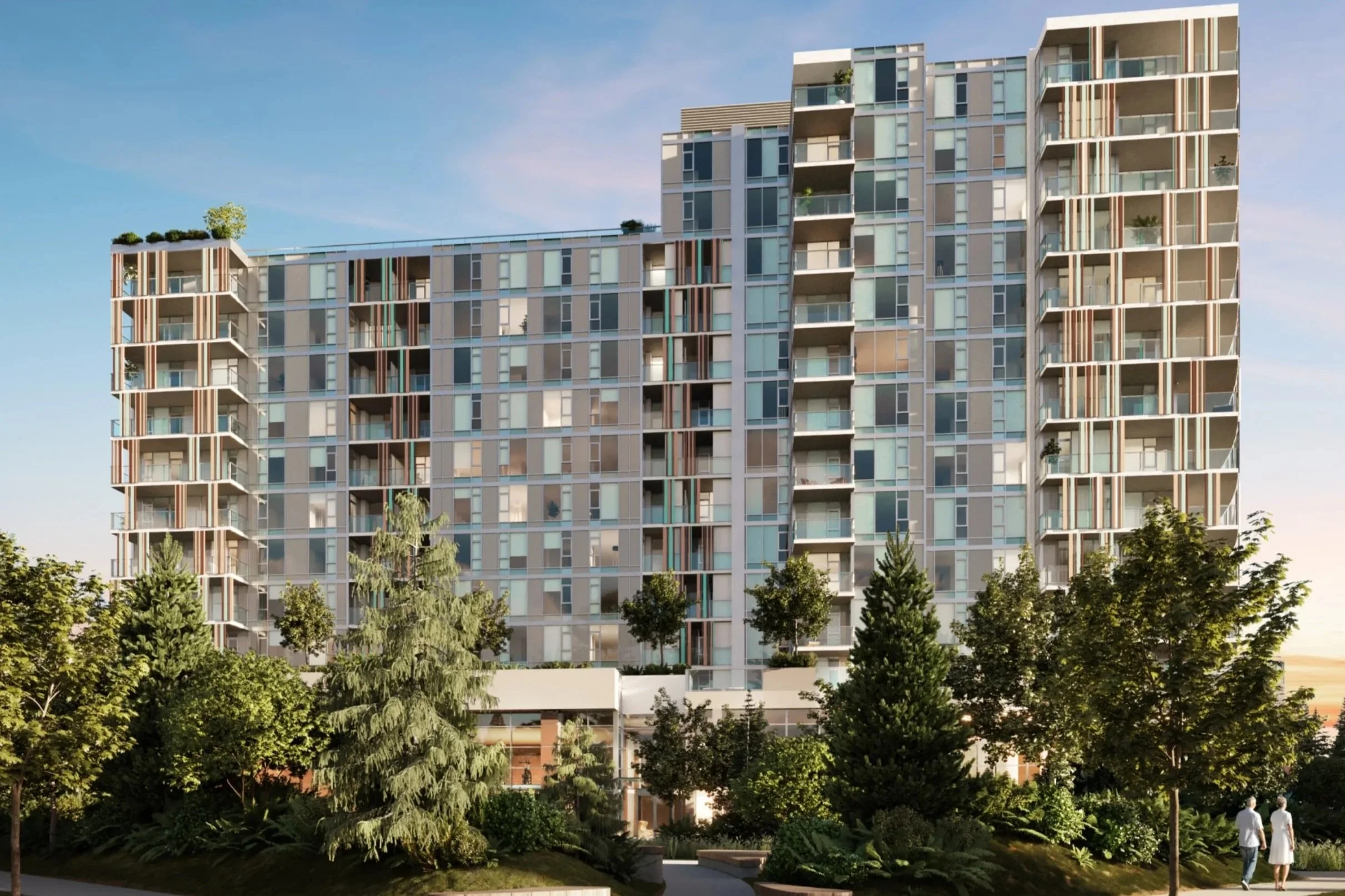 Aurora mid-rise exterior cladding project by L2 Group
