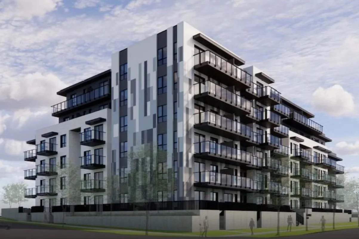 Collingwood mid-rise exterior cladding project by L2 Group