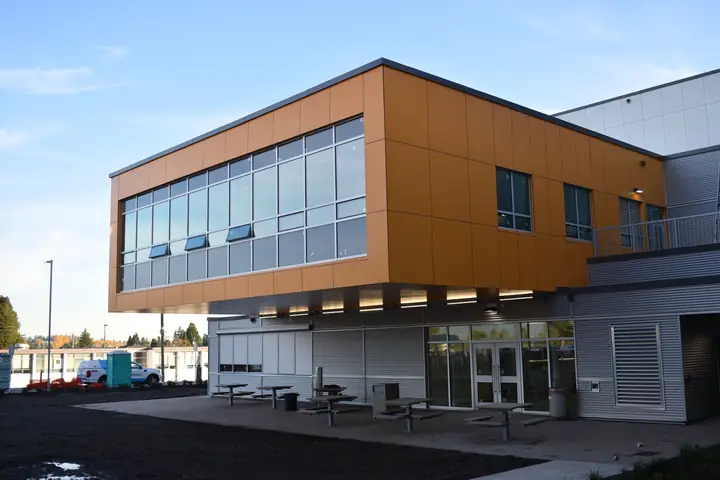 Phenolic siding — north burnaby secondary phenolic panels (North Burnaby Secondary, Burnaby)