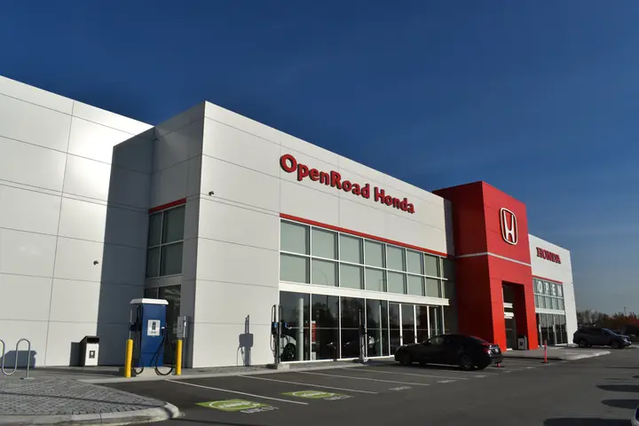 ACM & Composite siding — open road honda composite panels (Open Road Honda, Burnaby)