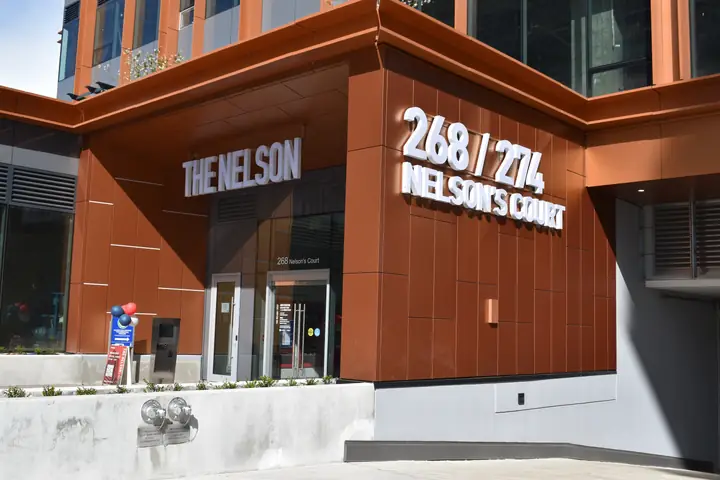 ACM & Composite siding — the nelson acm panel installation (The Nelson, New Westminster)
