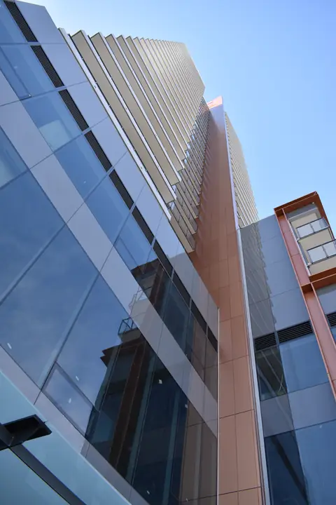 ACM & Composite siding — the nelson composite facade system (The Nelson, New Westminster)