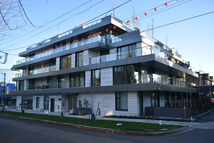 Dunbar: mid-rise exterior cladding in Vancouver, BC by L2 Group — Sempre high-density panels