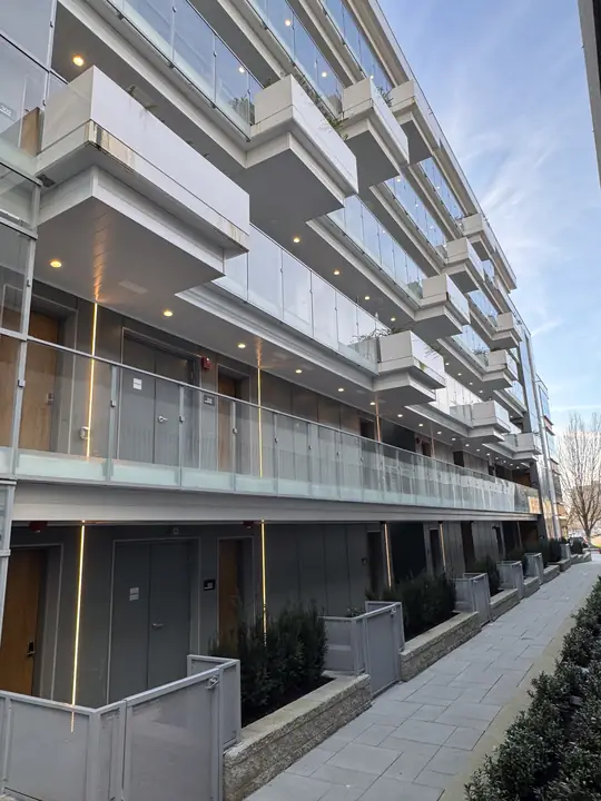 ACM & Composite siding — executive acm panel installation west vancouver (Executive on the Park, West Vancouver)