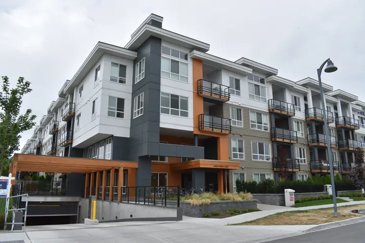 Lot 3: mid-rise exterior cladding in Tsawwassen, BC by L2 Group — Cementitious panels