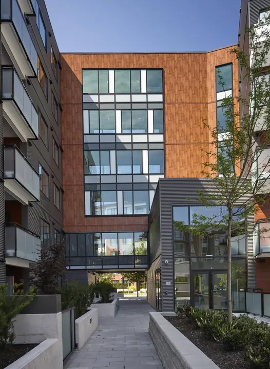 Fibre Cement siding — mundel house hardie panel system (Mundel House, Vancouver)