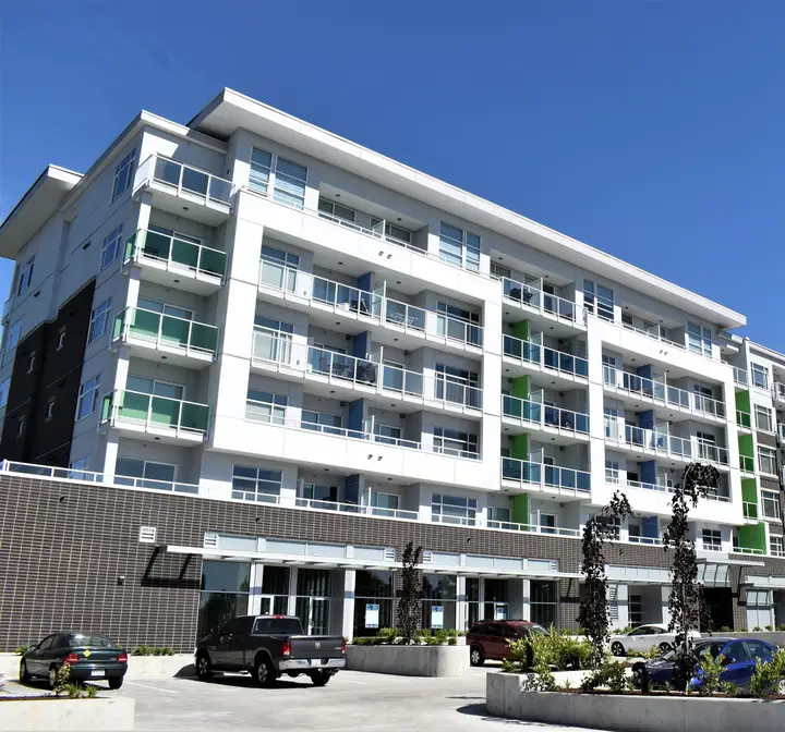 Muse: mid-rise exterior cladding in Delta, BC by L2 Group — Hardie, ACM & composite panels