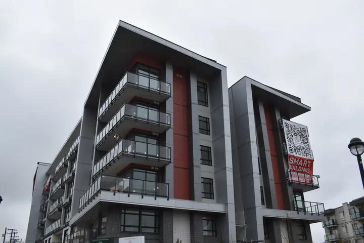 ACM & Composite siding — parque on park acm installation (Parque on Park, Langley)