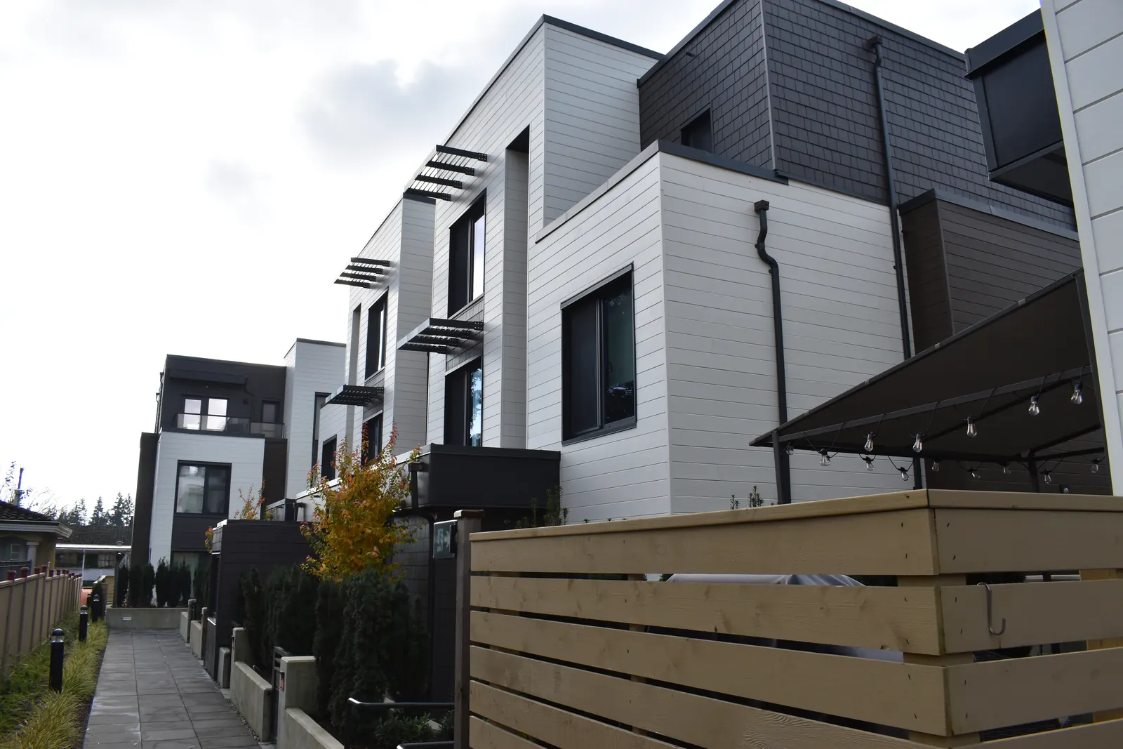 Skagen: townhouse exterior cladding by L2 Group — Ceraclad & cementitious panels