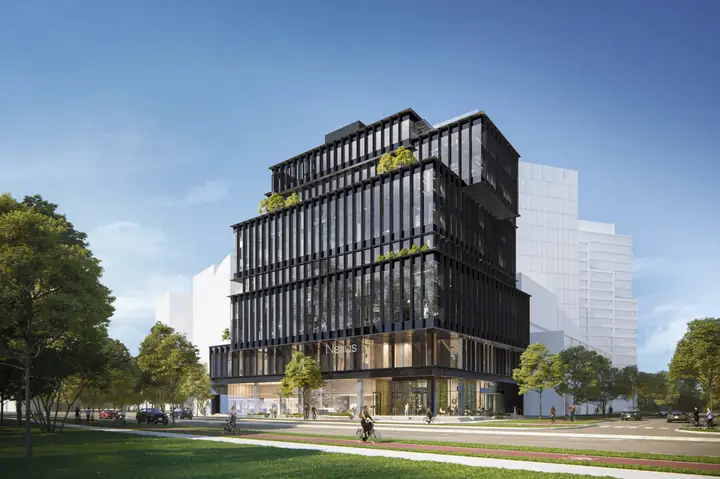 220 Prior rendering — mid-rise cladding project in progress by L2 Group in Vancouver