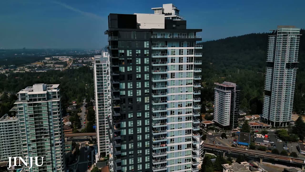 Jinju — aerial drone film of exterior siding and cladding by L2 Group in Coquitlam